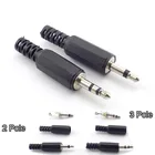 510 шт. 3,5 мм 23 полюс подойдет как для повседневной носки, так аудио разъемами Jack штекер наушников Мужской адаптер 3,5 мм разъем 3,5 с разъемом папа проволочные выводы A7
