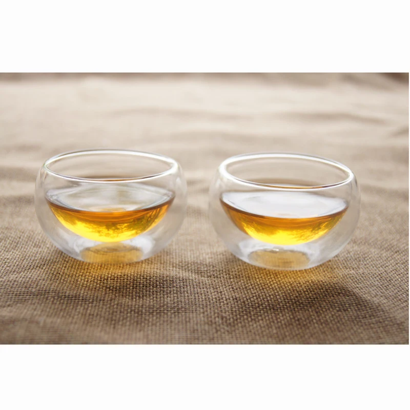 4 шт./компл. большие маленькие прозрачные термостойкие Стеклянные Мини-чашки для