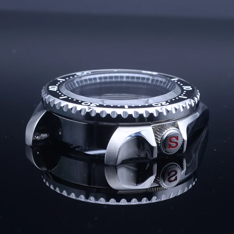 Seiko Watch Case 41mm Seiko SKX007 SKX009 Modify Replace fit 4R35 4R36 NH35 NH36 Movement Fashion bezel Case Sapphire Glass enlarge
