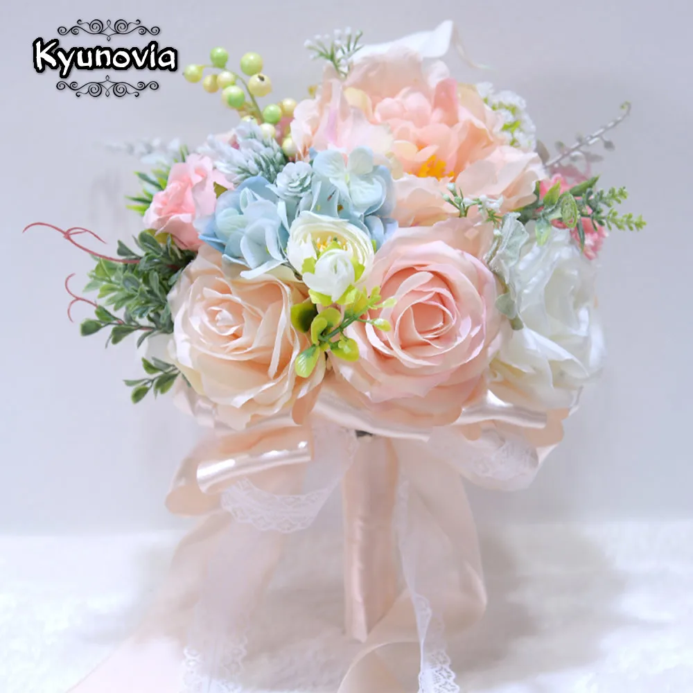 Красивый свадебный букет Kyunovia 3 шт./компл. корсаж на запястье бутоньерки невесты с