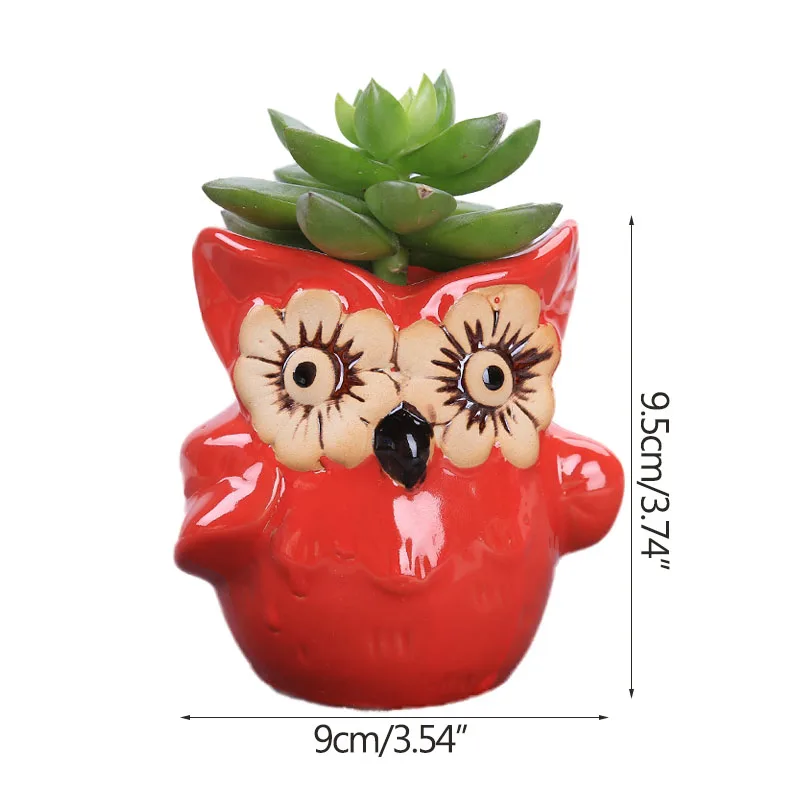 Сказочные Садовые принадлежности цветок украшение горшков керамическая сова