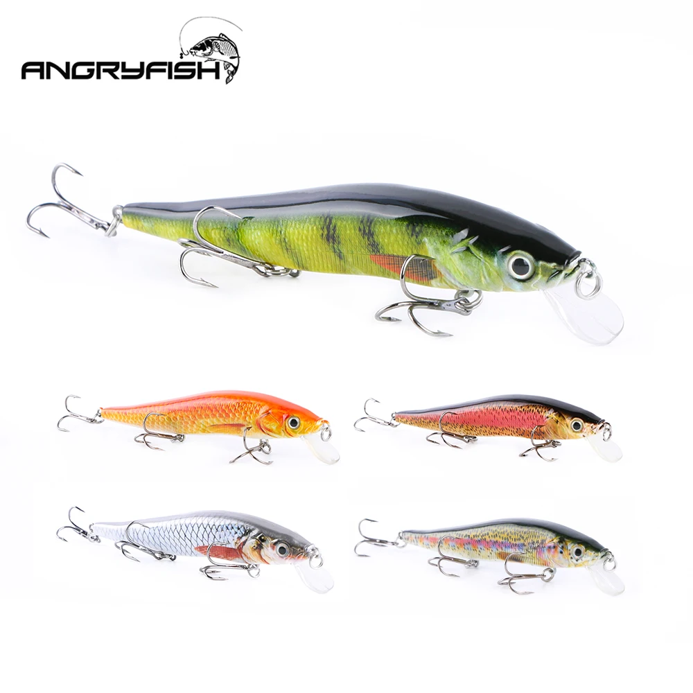 ANGRYFISH горячая Распродажа 5 шт. 14 см 6 г рыболовные приманки Реалистичная