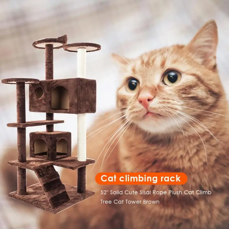 Кошка котенок Когтеточка игрушка твердая сизальная веревка плюшевая кошка