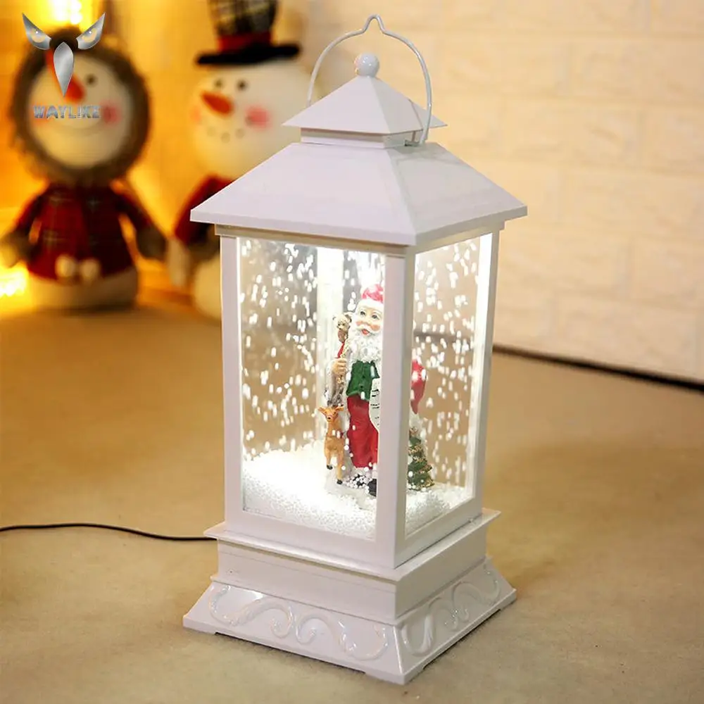 

WAYLIKE 2021 New Christmas Decorations Christmas Snow Street Lights Christmas Electric Snow Street Lights Window Pendulum Lights