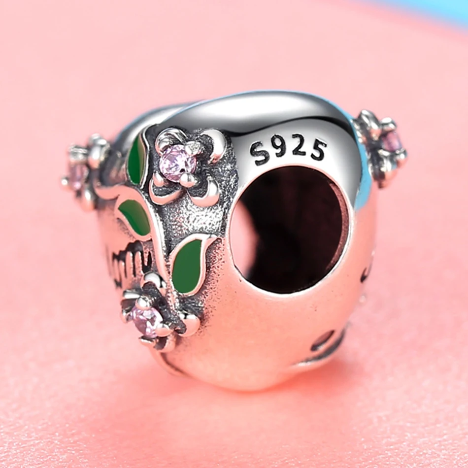 Подходят оригинальный талисманы браслет 925 пробы серебро мама шарма сердца