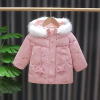 baby girl clothes winter warm fur coat new girl fur padded jacket thickened cotton toddler girl winter coat chirismas red pink