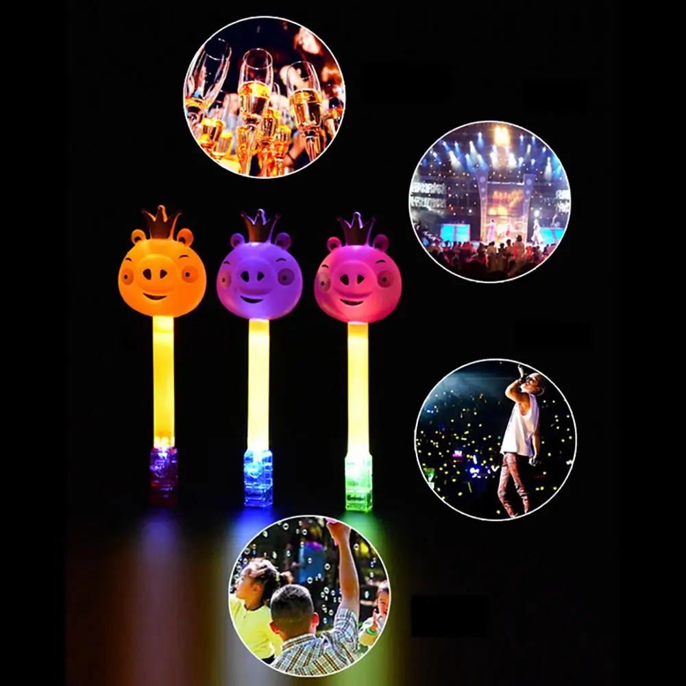 1 шт. светящаяся светодиодная палка игрушки светодиодный мигающий поросенок
