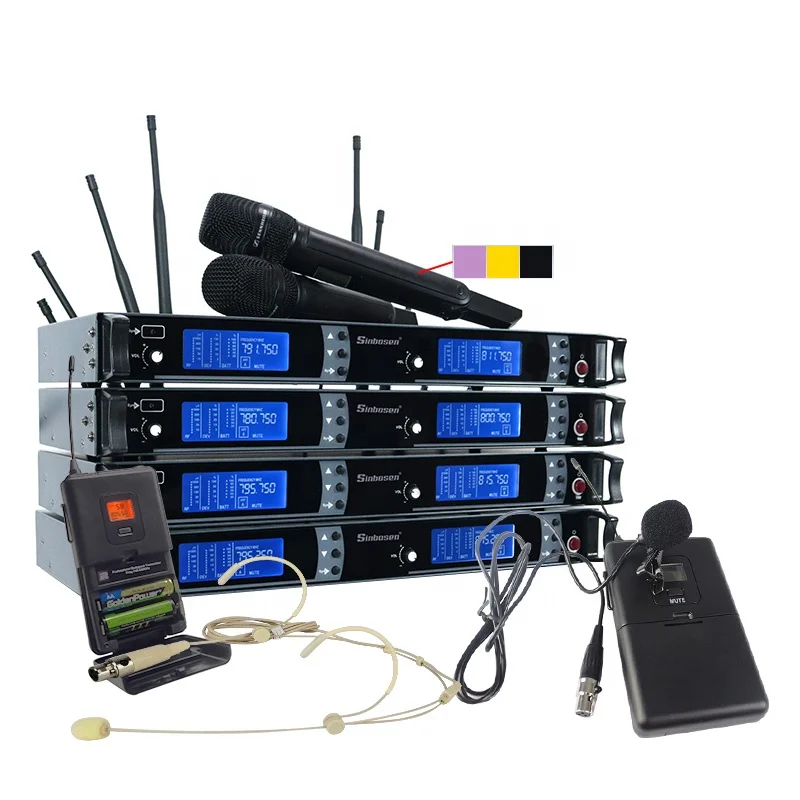 

Sinbosen профессиональный студийный Набор Для вокала cardiod гарнитура микрофон беспроводной микрофон sans fil