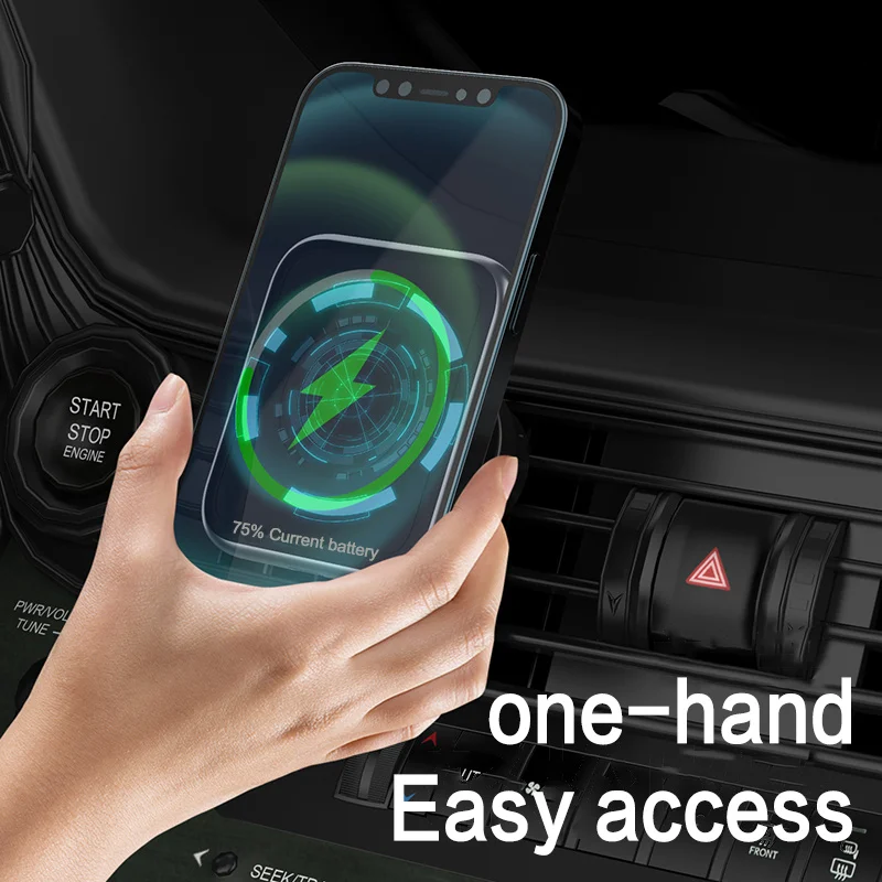 

For iPhone 12 Pro Max Mini 15W QI Wireless Charging Magnet Bracket For Magsafe Magnetic Wireless Fast Charger Car Phone Holders