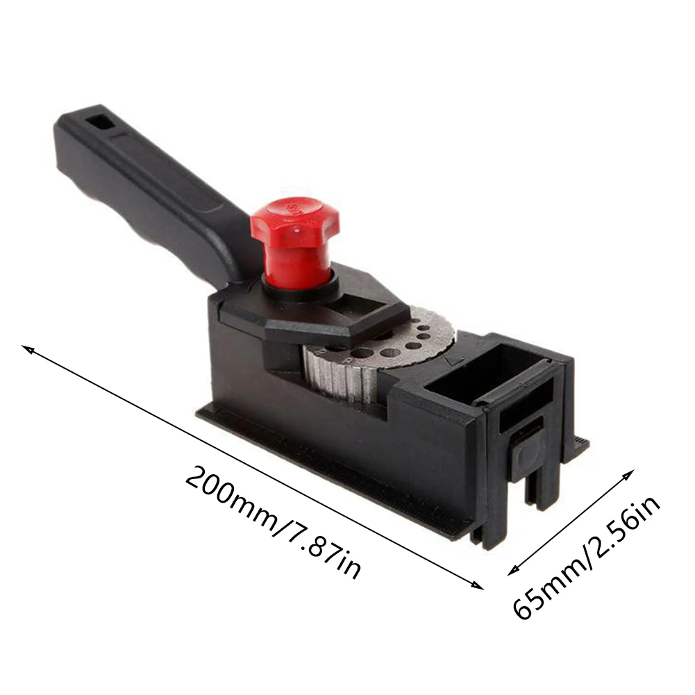 

38PCS 10 Holes Woodworking Punching Positioning Fixture Device DIY Adjustable 3-12mm Bit Limit Ring Drill Hole Locator Jig Kit