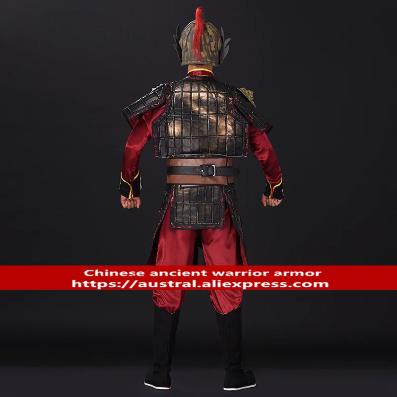 Патрульная Униформа китайского древнего солдата броня для кино и телевидения