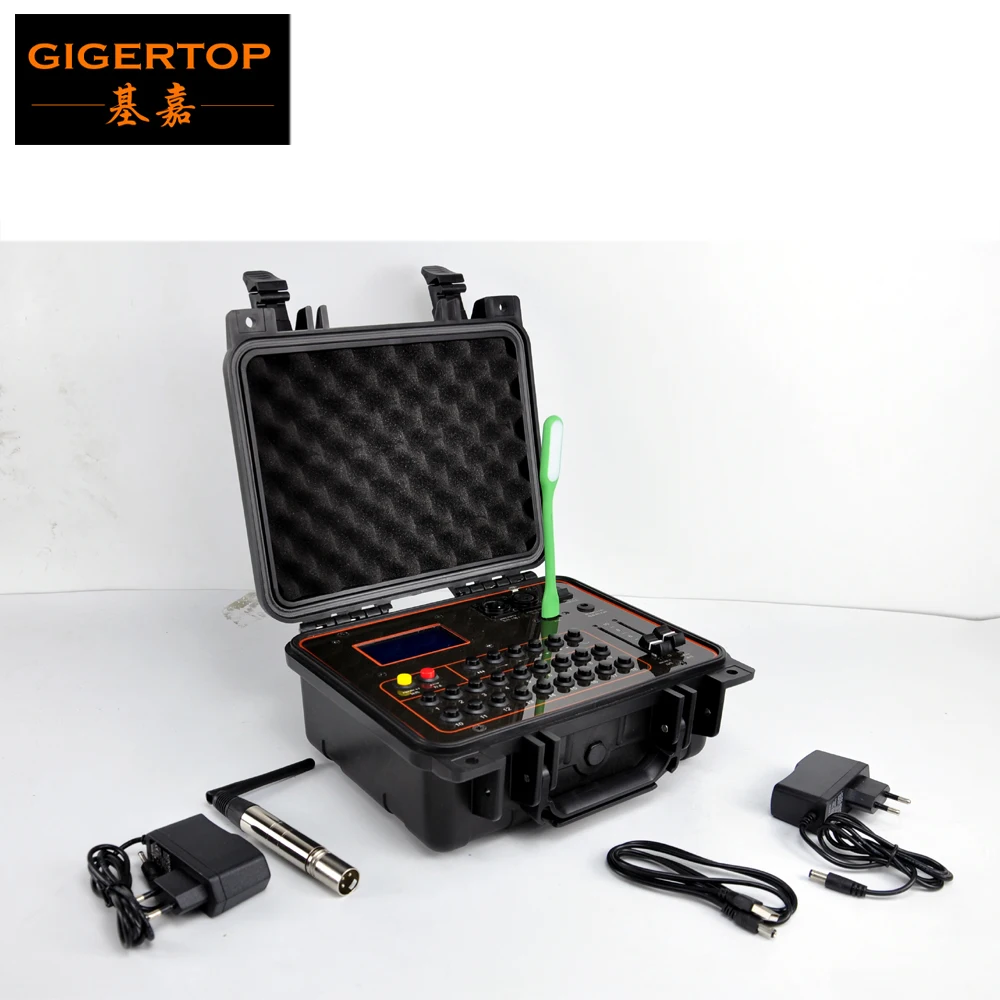 Gigertop ЖК дисплей холодные Салюты программный контроллер DMX512/беспроводной пульт