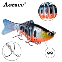 100mm 15 7g multi jointed section fishing lure baits trolling swim minnow wobbler hard bait artificial crankbait fishing tackle