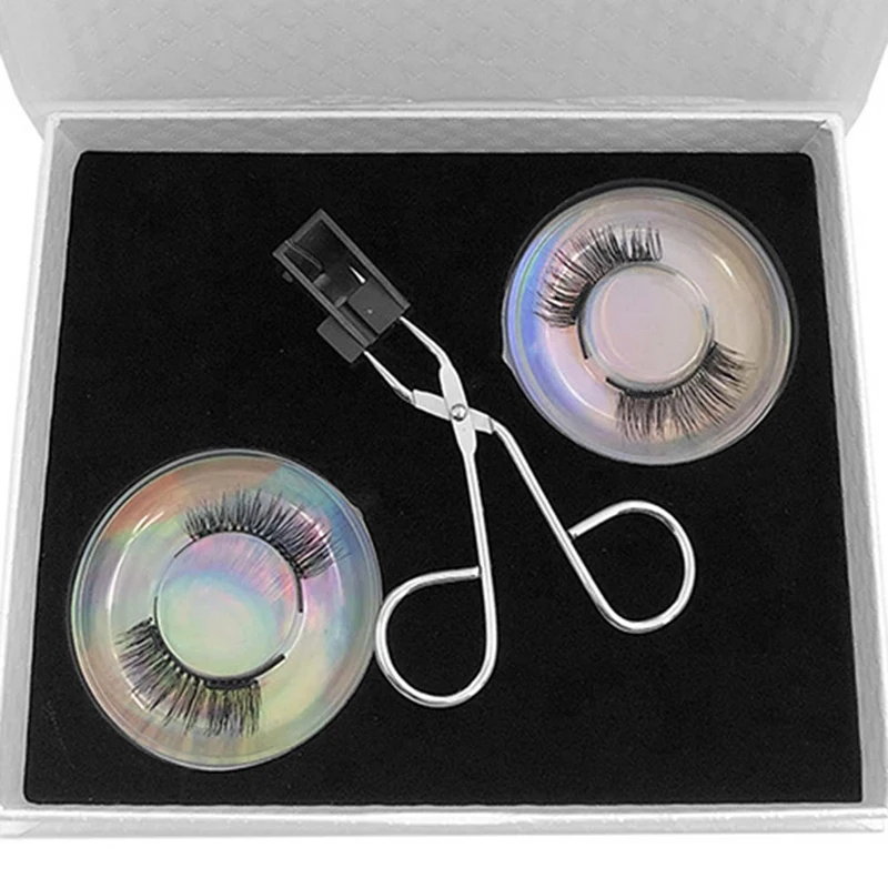 

1Set netic Eyelashes Clips Set 3D Mink Eyelash Extension No Glue Need Apply Eyelashes Reusable Lashes Extension Set