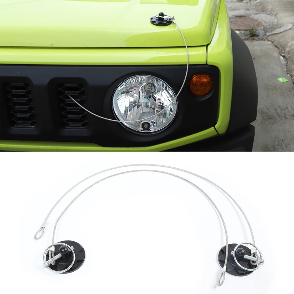 

Car Hood Lock Latches Brackets Cover for Suzuki Jimny for Jeep Wrangler TJ JK JL Gladiator JT 1997-2018 2019 2020 2021 2022 2023
