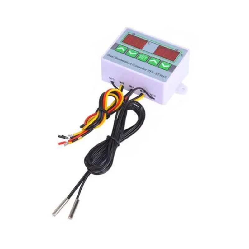 electronic temperature controller smart double controller 50 to 100 ℃ heating cooling thermostat sensor portable free global shipping