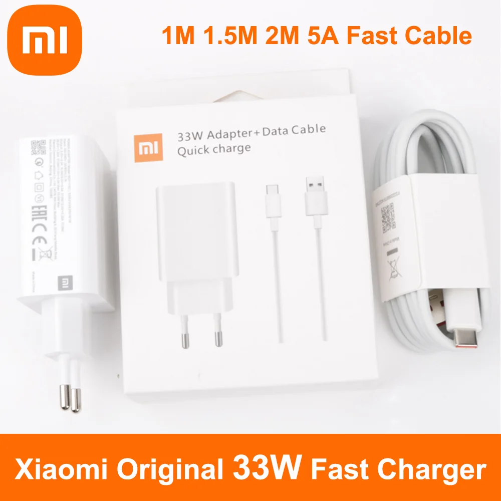 Зарядное устройство 33 Вт для xiaomi с европейской турбозарядкой оригинальный