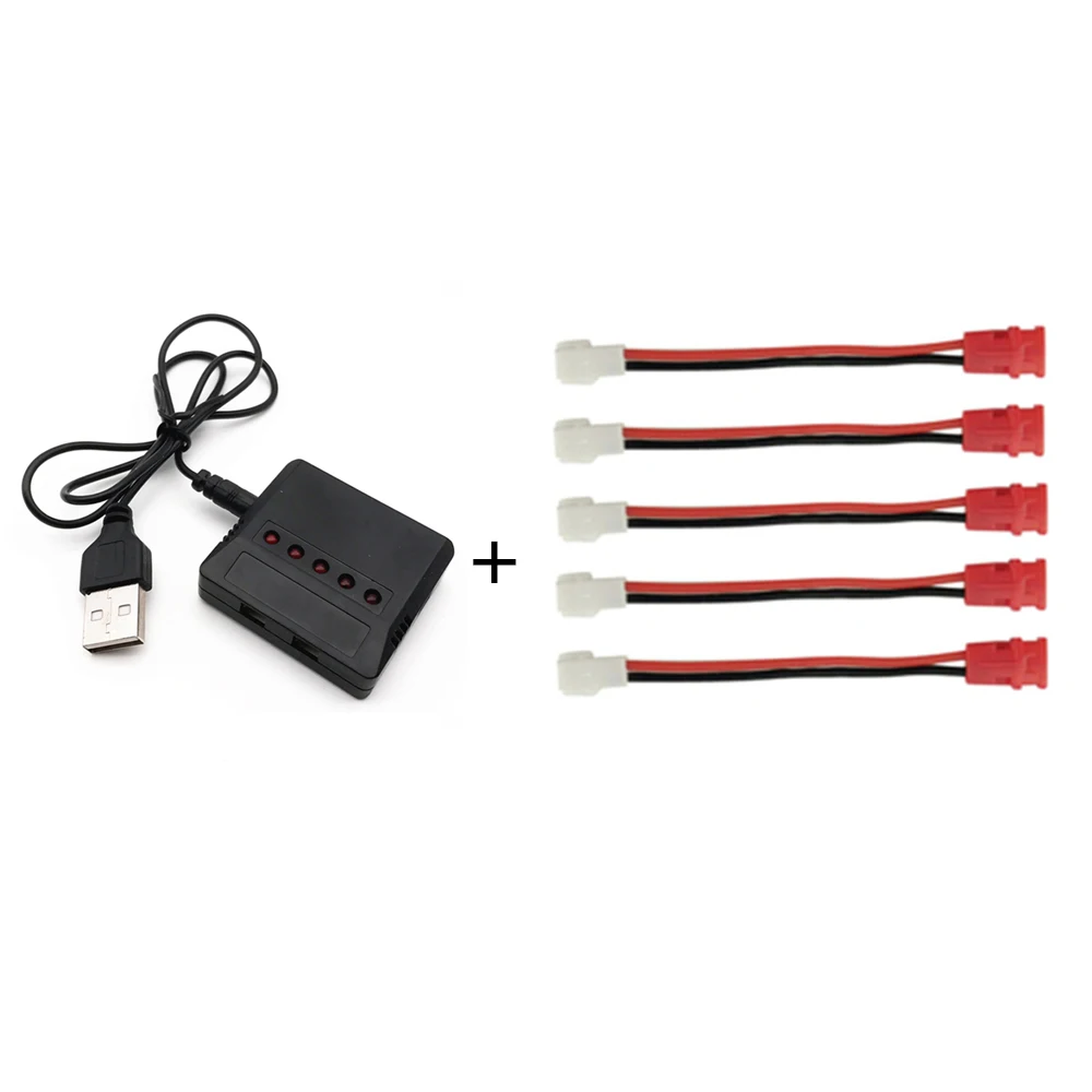 Новая версия зарядное устройство 5 в 1 3 7 В Lipo USB для Syma X5C X5SW X5HW X5UW RC Quadcopter запасные