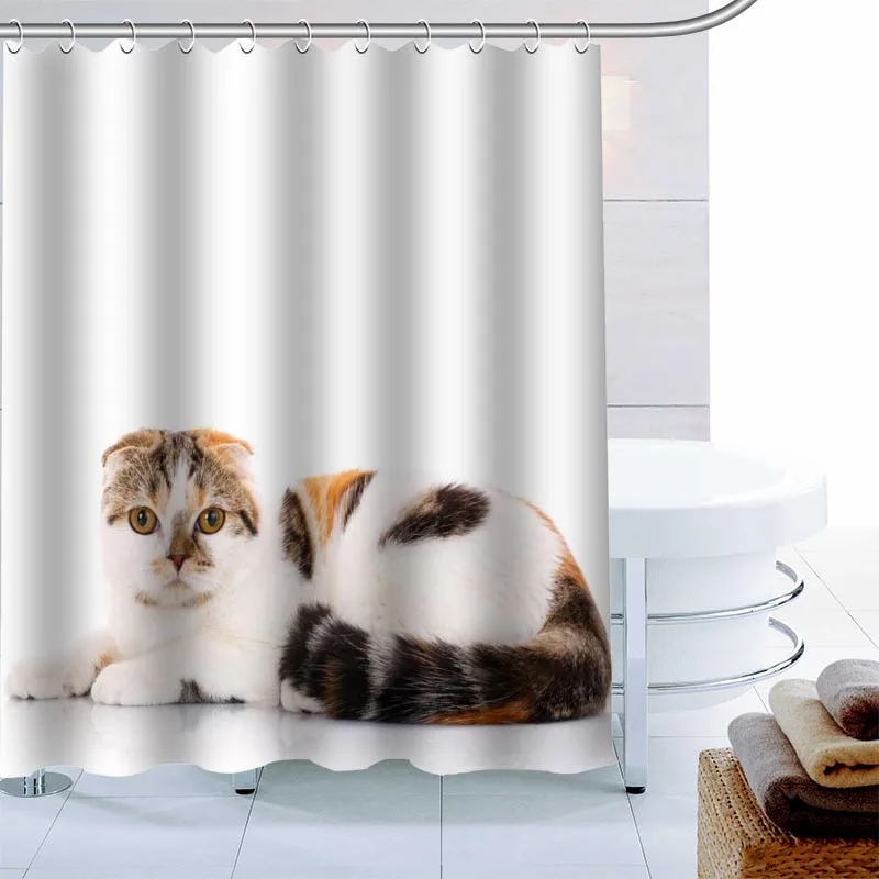 Современная шотландская Складная занавеска для душа декоративная