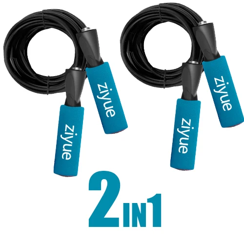 2 Blue Ziyue 3 м Подшипник Скакалка шнур скорость фитнес похудение тренажерный зал упражнения с прыжками Оборудование Регулируемый Бокс Скакалка Спортивная Скакалка - Цвет: 2 Blue