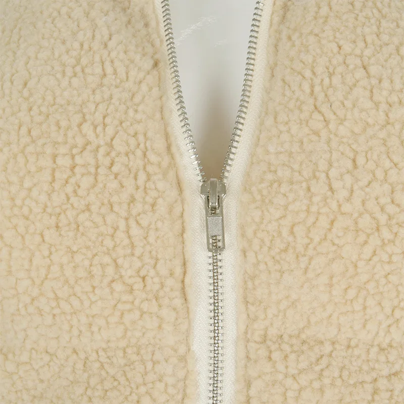 

ANJAMANOR Thick Warm Teddy Puffer Jacket Women 2020 Winter Clothes Street Style Fashion Fleece Padded Bubble Coat D85-FZ63