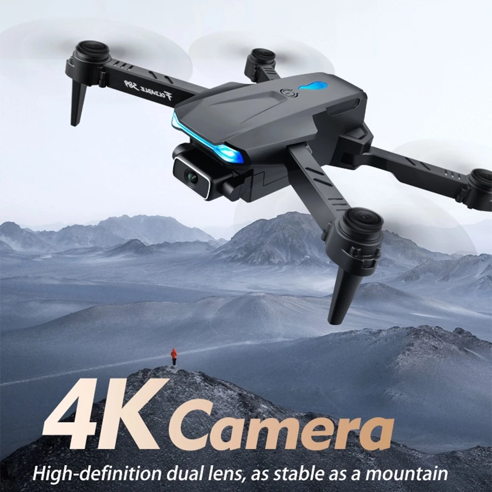 2021 Новый мини-Дрон S89 4k профессиональный HD Pix двойная камера 1080P FPV Дрон складной