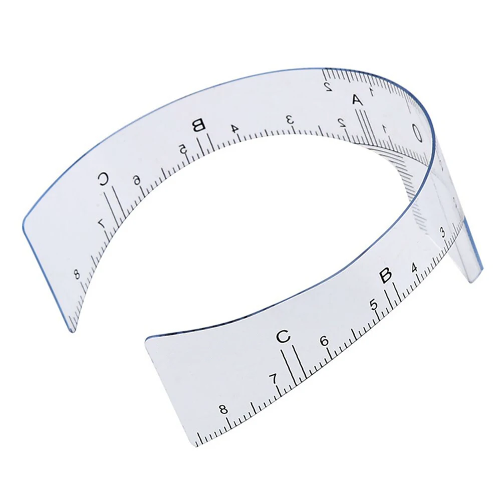 

Reusable Semi-permanent Eyebrow Template Make-up And Micro-shaving Measures High Flexibility Of Tattoo Positioning Ruler