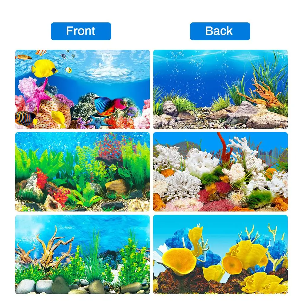3D наклейка с пейзажем плакат аквариума фон картина стикер высокой четкости