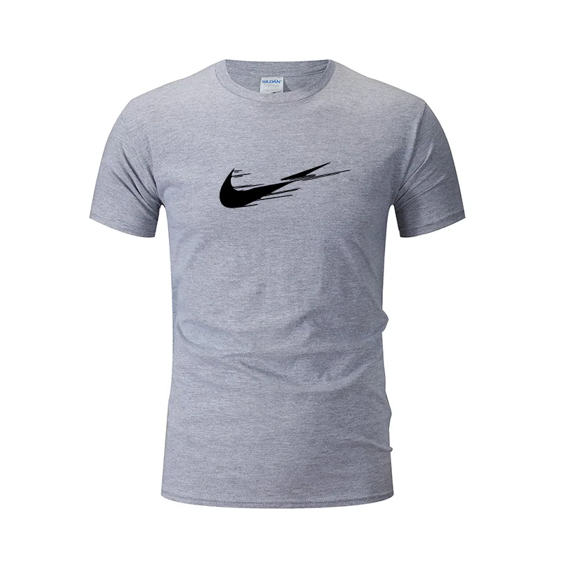 

Summer New Fashion Men's and Women's Short-sleeved Shirts 3D Printing Sports and Leisure Round Neck Solid Color T-shirts