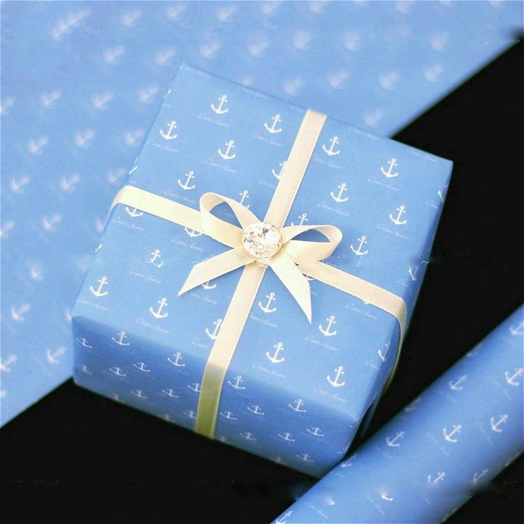 

Blue Pink Whale Gifts Box Wrapping Paper Scrapbooking Paper Birthday Material Supplies Christmas Paper Handmade Bag Cover Paper