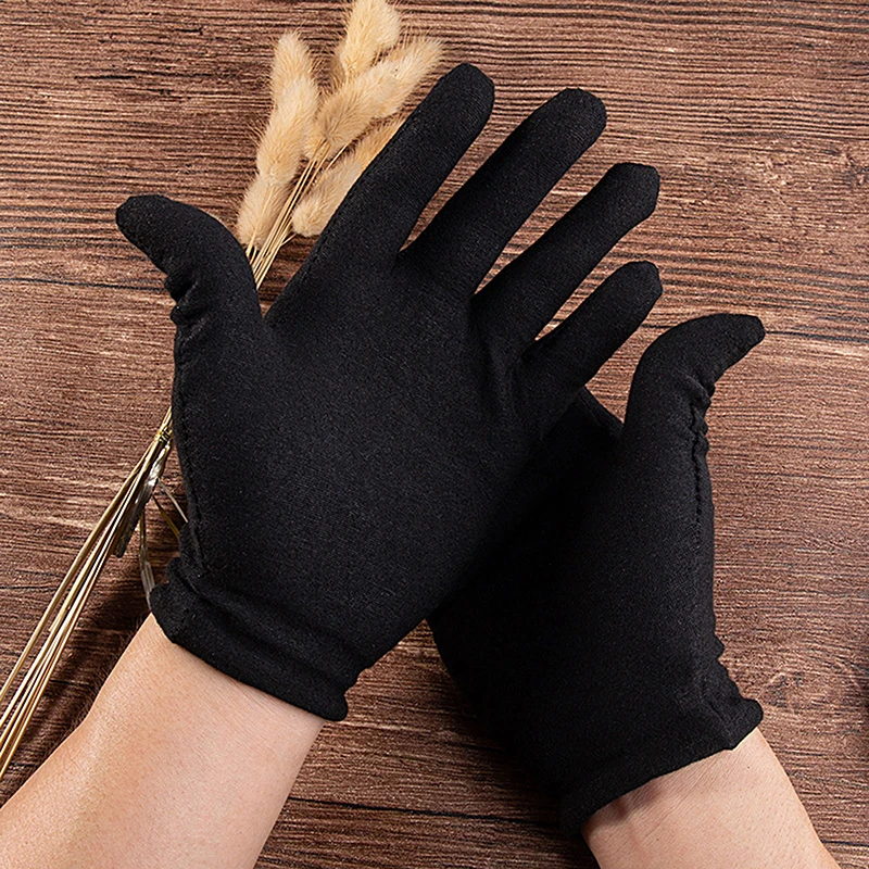 

Fashion Summer Spandex Gloves Women Men Sexy Mittens Sun Protection White Black Etiquette Thin Short Stretch Dressy Dance Gloves