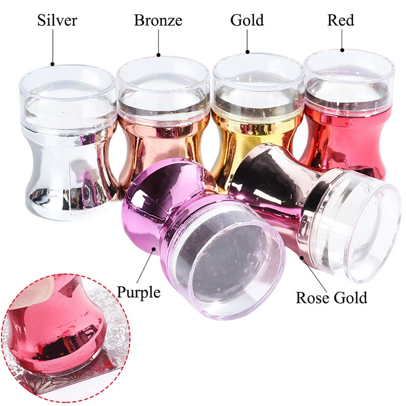 

Mirror Printing Silicone High Quality New Nail Art Stamping Plate Nail Stamper Scraper Set For Stamping Polish Print Tool