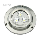 9 Вт светодиодный подводная лодка светильник круглый Водонепроницаемый 316L Нержавеющаясталь для док-станции пруды бассейны фонтаны KY-UD90
