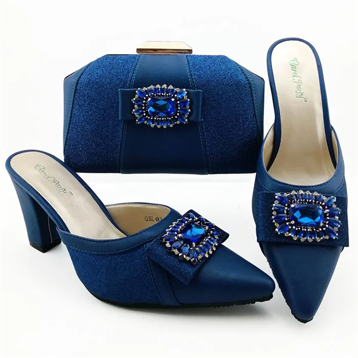 Royal blue Бирюзовый цвет, лето, дизайн, итальянский комплект из туфель и сумочки, женские вечерние туфли в нигерийском стиле и сумочка для королевских вечеринок - Цвет: Royal blue