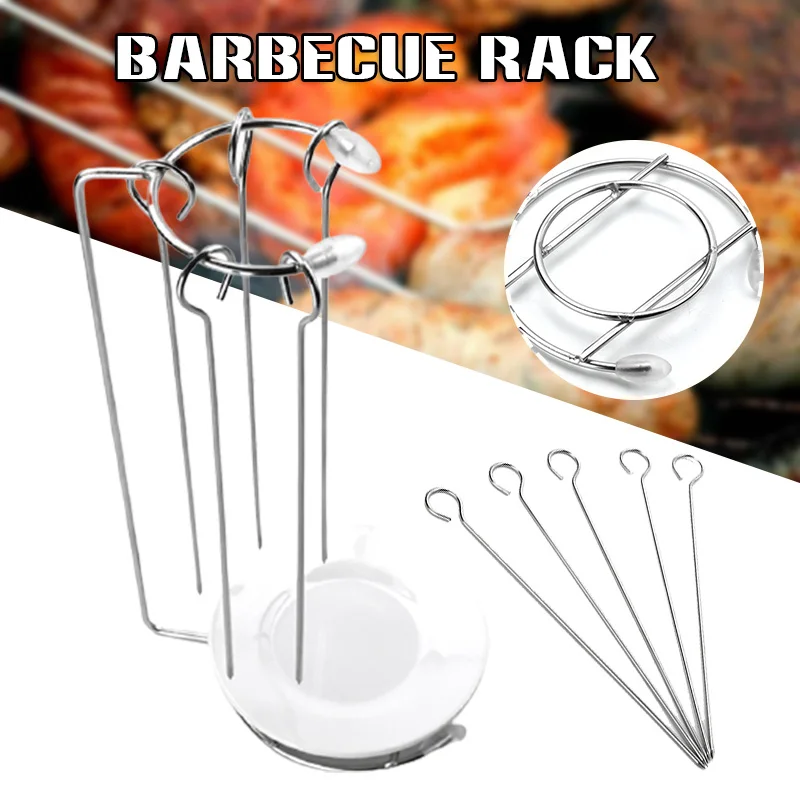 

Подвесная стойка для барбекю из нержавеющей стали, Многофункциональный прочный кухонный инструмент для гриля, барбекю, кухни, столовой, бар...