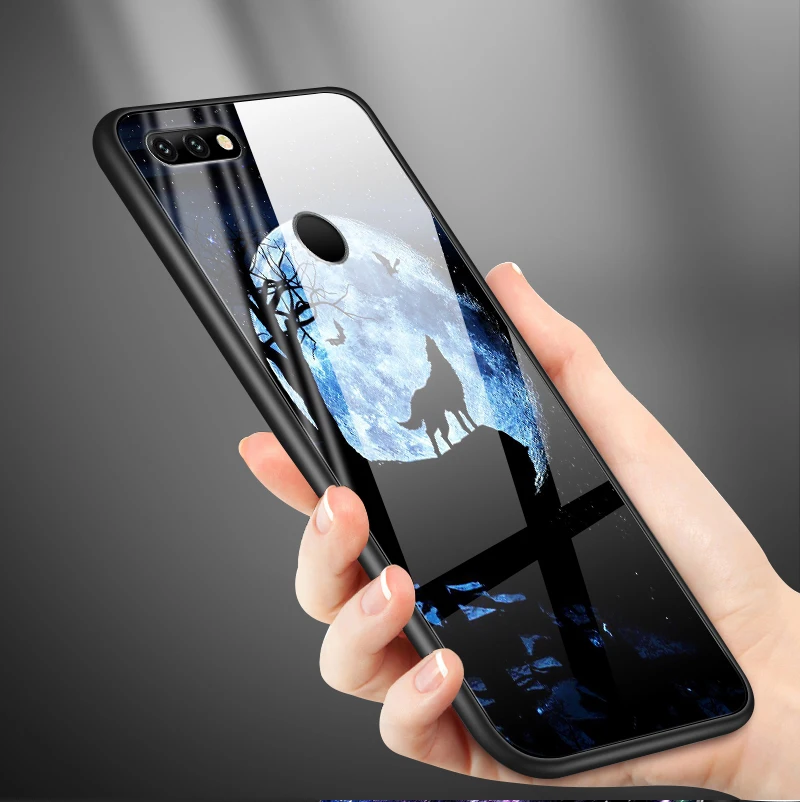 Чехол для Huawei Honor 6X 7A 7C 7X 8A 8X 9Lite чехол из закаленного стекла Y6 Y9 2018 2019 Y7 Prime Pro Magic2