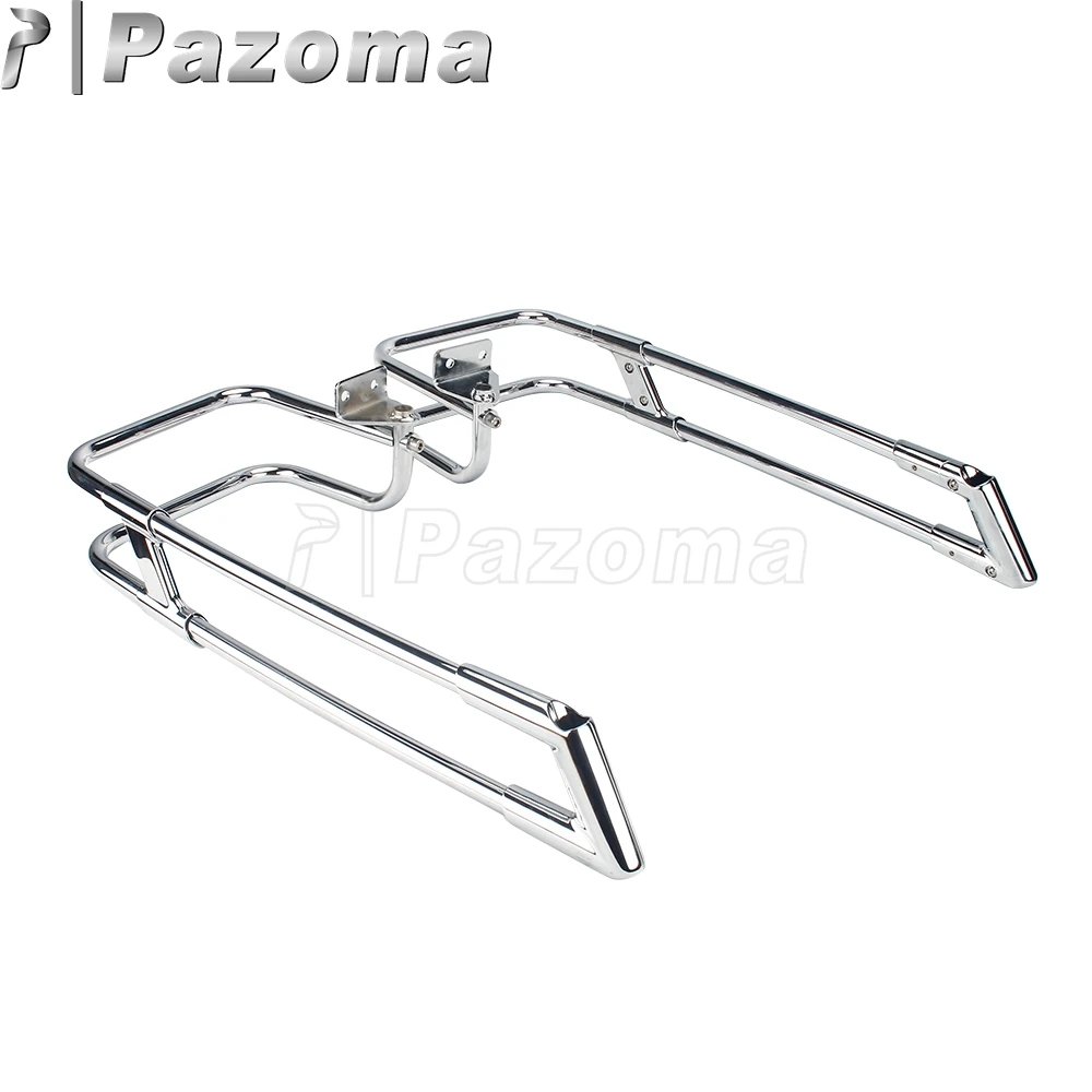 For Harley Touring Extended Saddle bags Saddlebag Guard Steel Rails for Road King Electra Glide Ultra Classic Street 14-up |