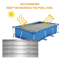 rectangular pool cover protection cover thermal insulation pool film dustproof for above ground swimming inflatable pools
