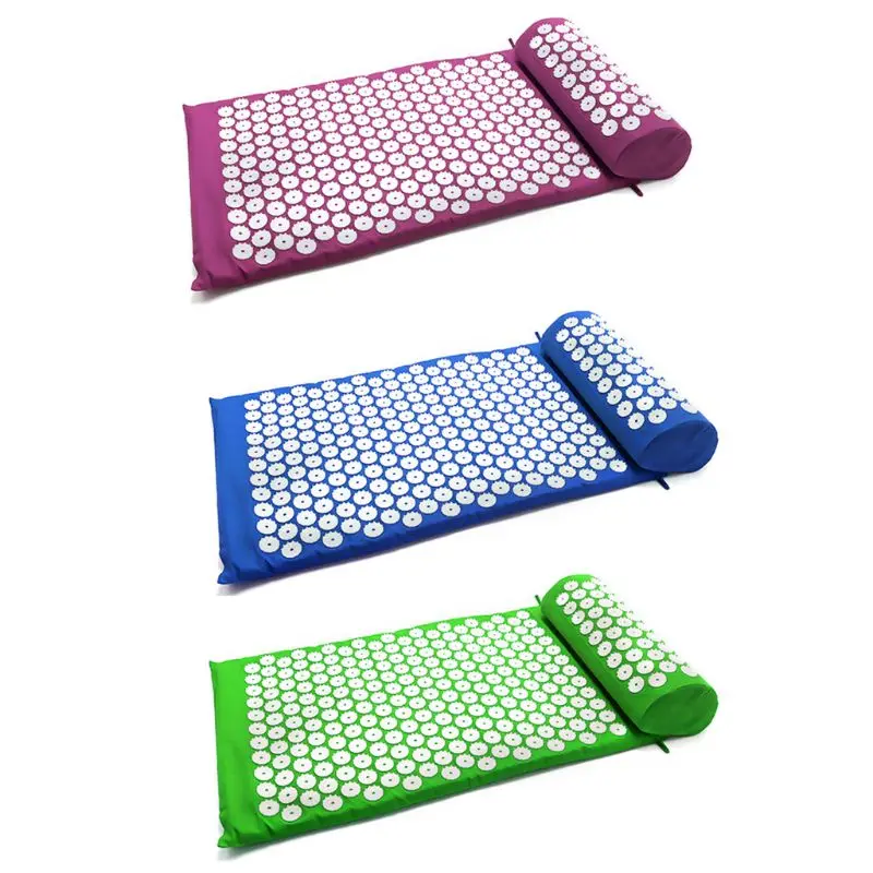 

Acupressure Mat Pillow Set Mat Spike Yoga Mat for Massage Wellness Relaxation and Tension Release Muscle Relaxation Drop Ship