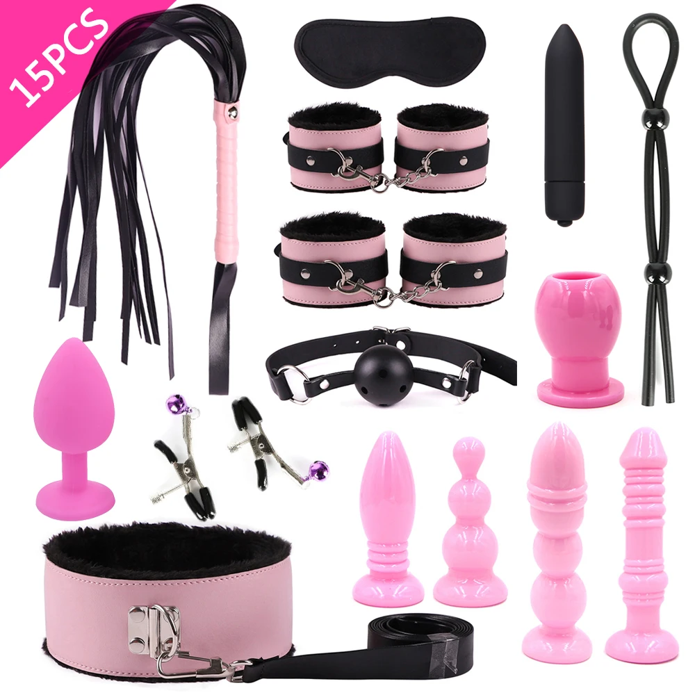 8/11/15 шт. бандажный привязной ремень для БДСМ комплект секс игрушка Bullet Вибратор