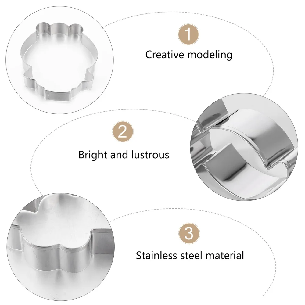 

8pcs Creative St. Patrick's Day Themed Stainless Steel Cookie Moulds