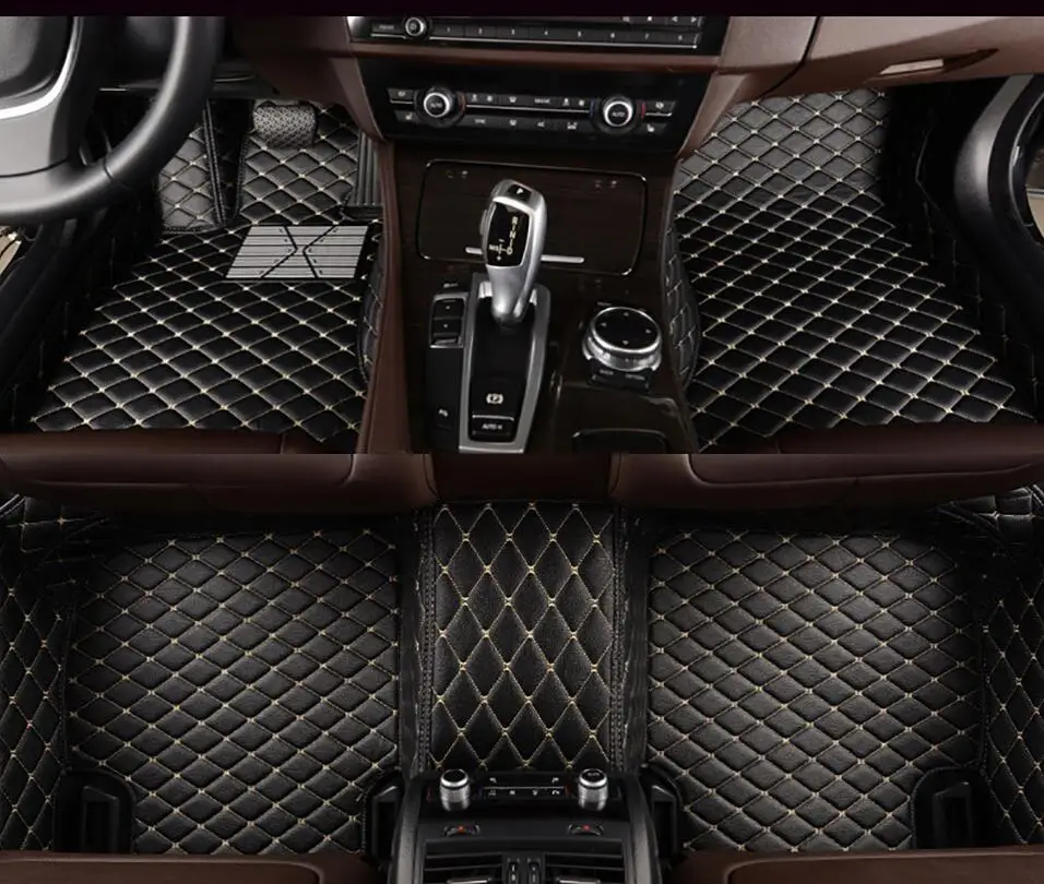 Пользовательские подходят автомобильные коврики для A B C CLA E класс W169 W176 W245 W246 W203 W204 W205 C117 W211 W212 W213 ковры - Название цвета: black beige
