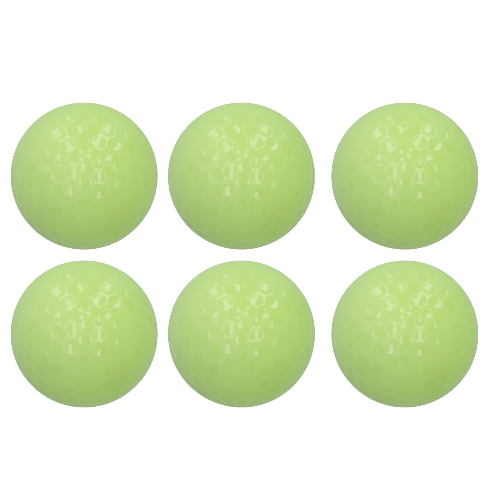 

6pcs/set Luminous Golf Ball Double Layer Night Fluorescent Golfballs for Golf Practice