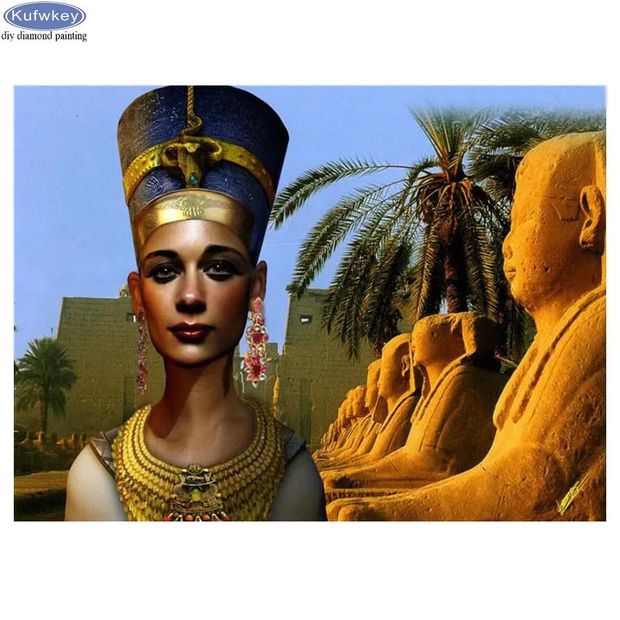 Алмазная живопись египетская красота вышивка крестиком рукоделие 5D мозаика