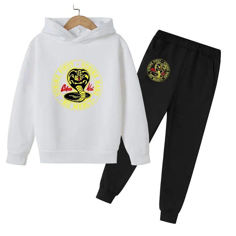 

Cobra Print Fashion Solid Color Hip Hop Kids Loose Hoodie Pop Solid color Hoodie boys/girls cute casual sports black and blue ho