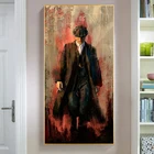 Граффити искусство Peaky Blinders картины печать на холсте искусство портрет Томми Шелби художественные картины Домашний декор