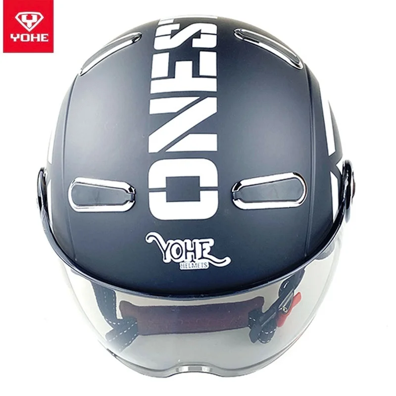 Мотоциклетный шлем всесезонный с полулицевым покрытием защитой от