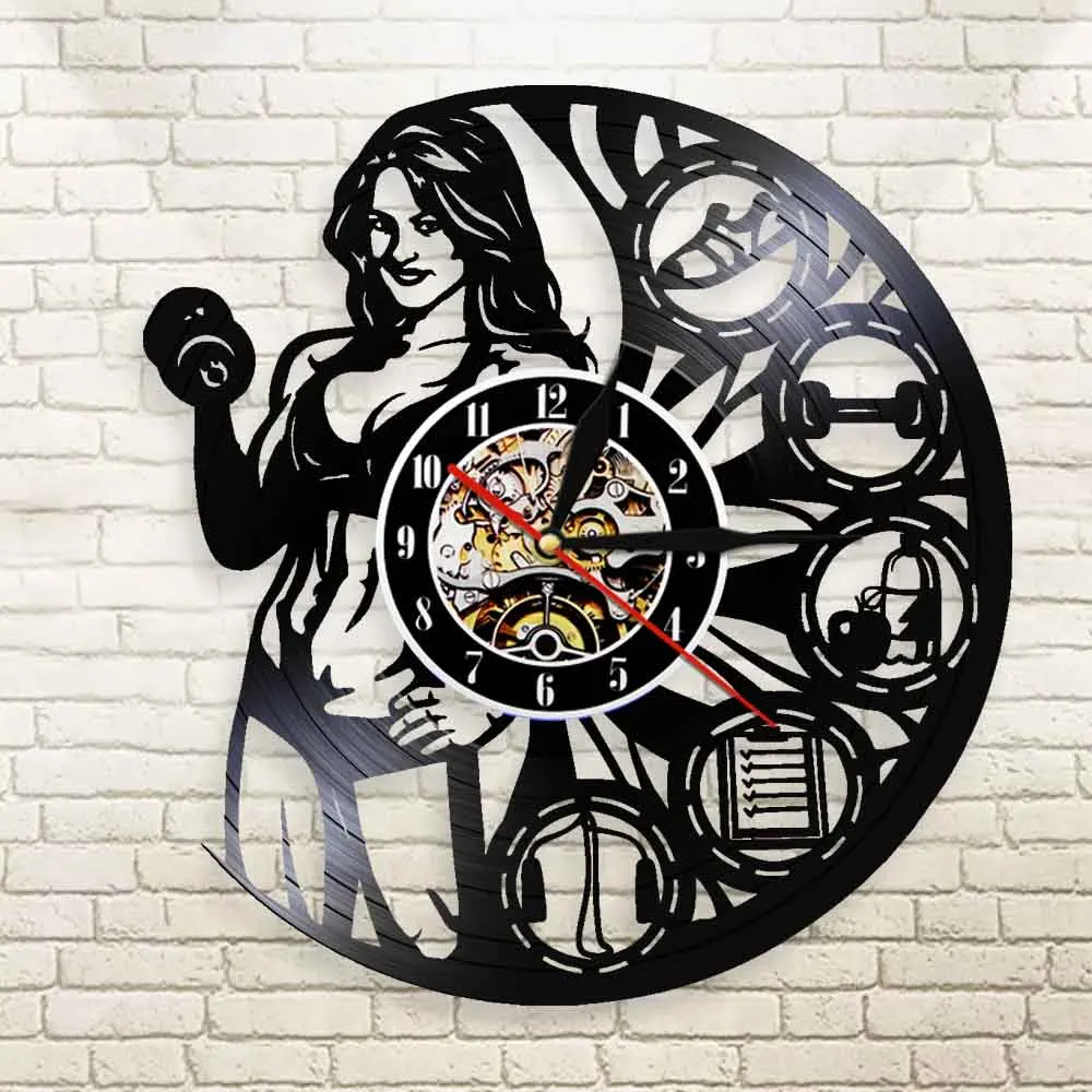 Женские часы для бодибилдинга и тяжелой атлетики настенные Muscletech женские