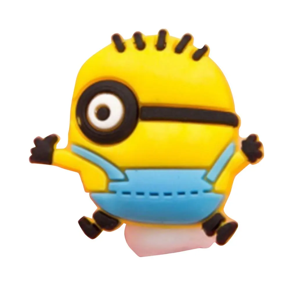 Minions Прекрасный зарядный кабель "мультяшка" намотки кабеля защитный чехол Saver 8 Pin линия передачи данных протектор провод для наушников Защитный рукав провода крышка - Цвет: Minions