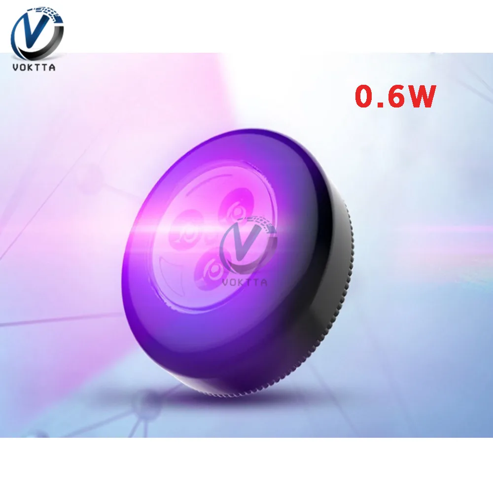 0 6 Вт Мини Портативная дезинфекция УФ лампа круглой формы ультрафиолетовая